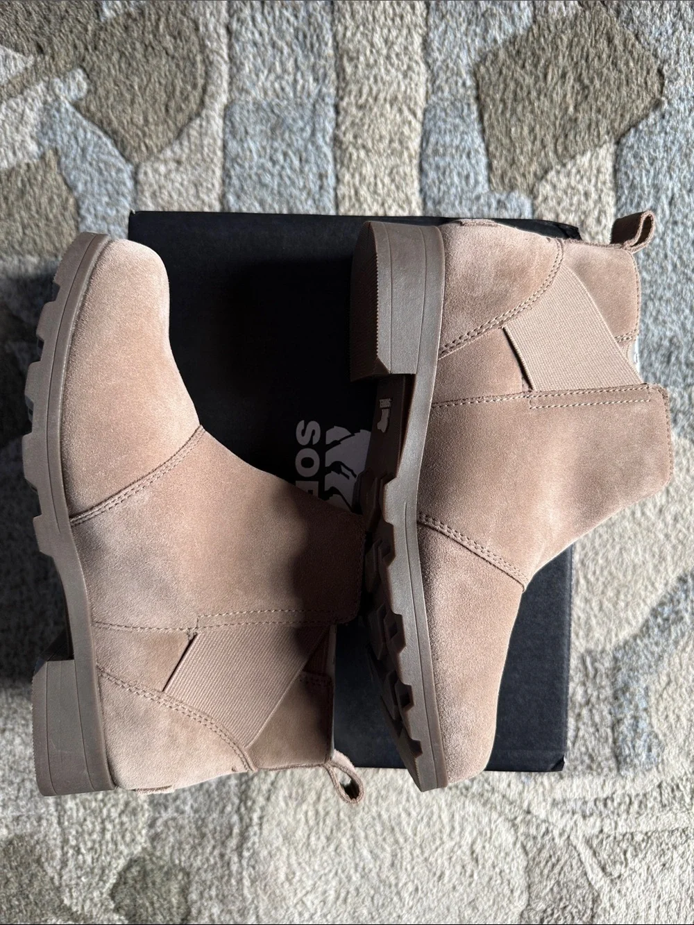Sorel Youth Taupe Suede Chelsea Ankle Boots